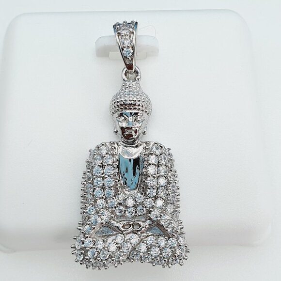 "925 Sterling Silver Cubic Zirconia Pendant, UU1P6A6048 - Picture 6 of 8